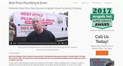 Desktop Screenshot of bestpriceplumbinganddrains.com