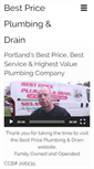 Mobile Screenshot of bestpriceplumbinganddrains.com